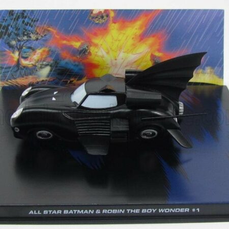 EDICOLA 1/43 BATMAN | BATMOBILE - ALL STAR BATMAN & ROBIN THE BOY WONDER | MATT BLACK