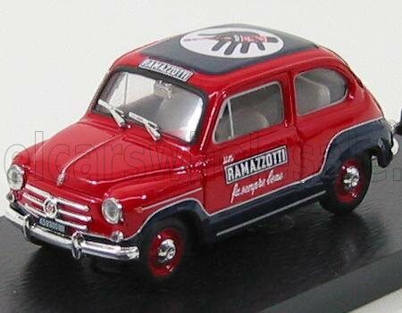 BRUMM 1/43 FIAT | 600 D COMMERCIALE RAMAZZOTTI 1960 | RED BLUE