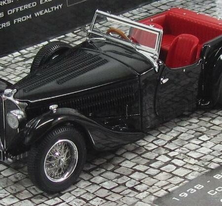 MINICHAMPS 1/43 BUGATTI | 57C CORSICA ROADSTER 1938 | BLACK