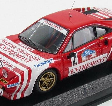 BEST-MODEL 1/43 FERRARI | 308 GTB gr.4 (night version) N 2 WINNER RALLY TARGA FLORIO 1981 ANDRUET - TILBER | RED