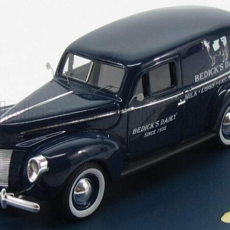 GENUINE-FORD-PARTS 1/43 FORD USA | PANEL VAN BEDICK'S DAIRY MILK EGGS CREAM BUTTER 1940 | BLUE