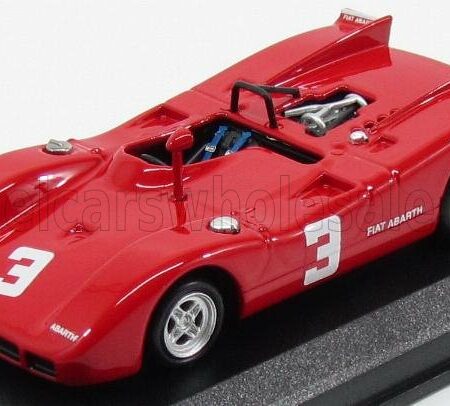 BEST-MODEL 1/43 FIAT | ABARTH 2000 SPIDER N 3 2nd EUROPEAN 2 LITRE CHAMPIONSHIP SALZBURGRING 1970 D.QUESTER | RED