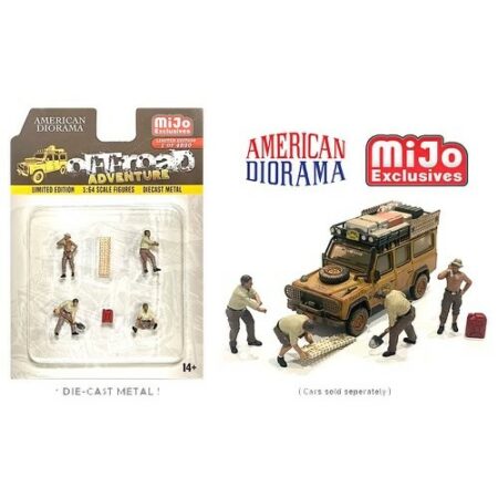 1/64 AMERICAN DIORAMA OFF ROAD ADVENTURES FIGURE SET